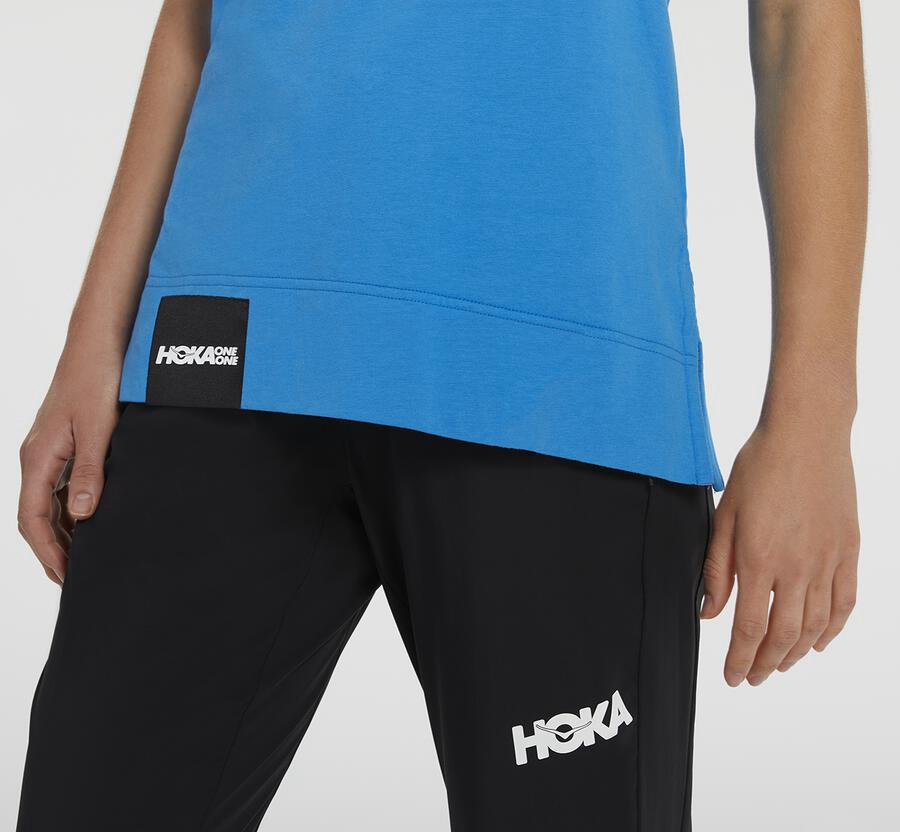 Camisa Hoka One One Mujer Azules - Brand - LHOY95468